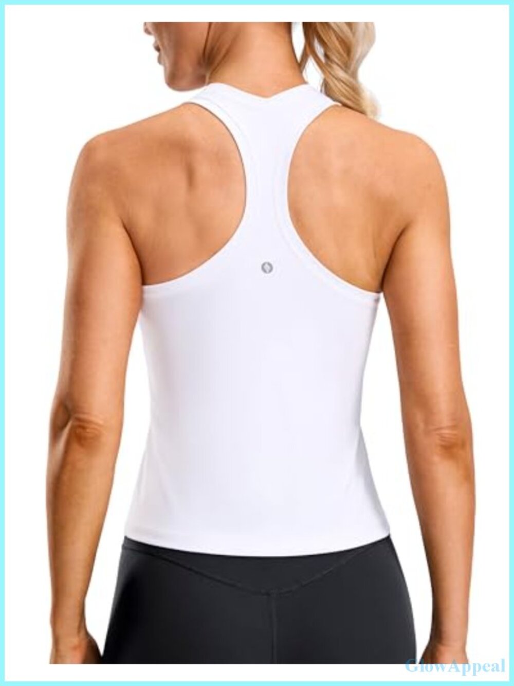 SANTINY Women's Workout Tank Top Racerback Scoop Neck Sleeveless Athletic Gym